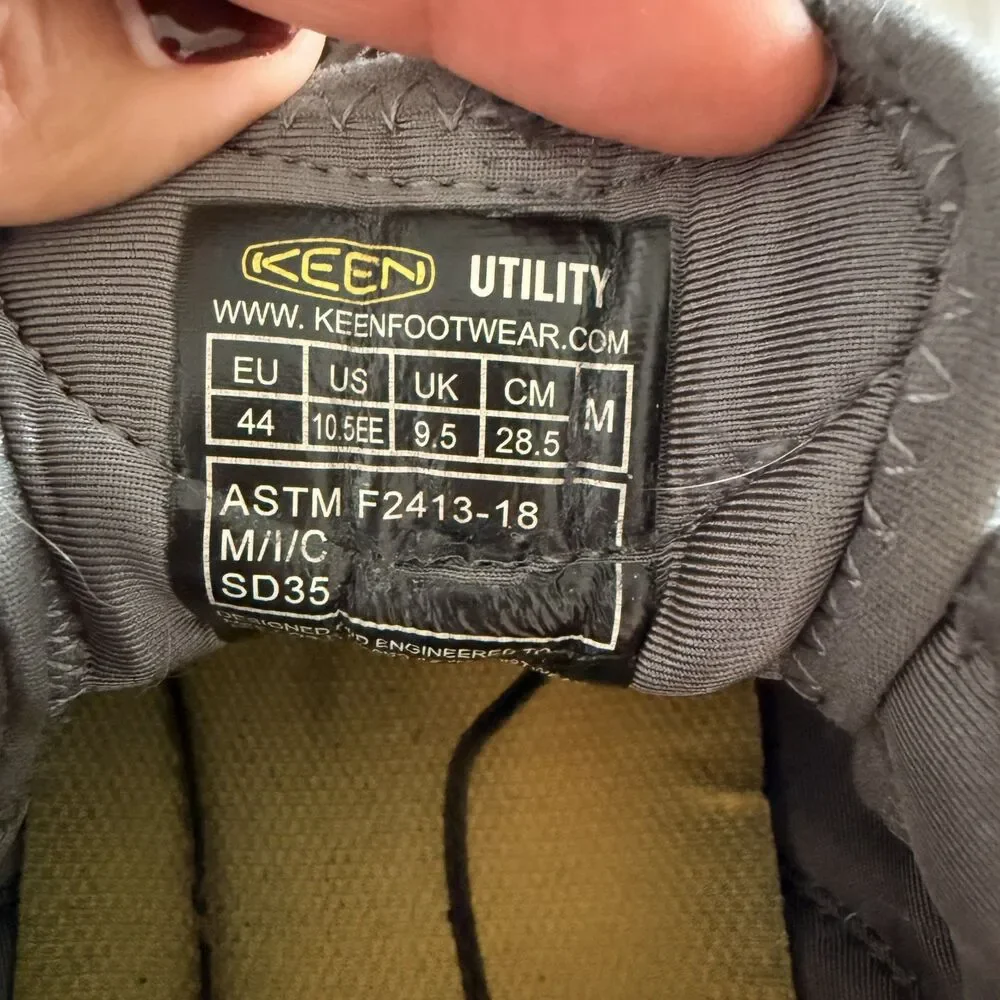 KEEN Utility Atlanta Cool II Steel Toe Work Shoes Steel Toe Shoes Sz 10.5EE
